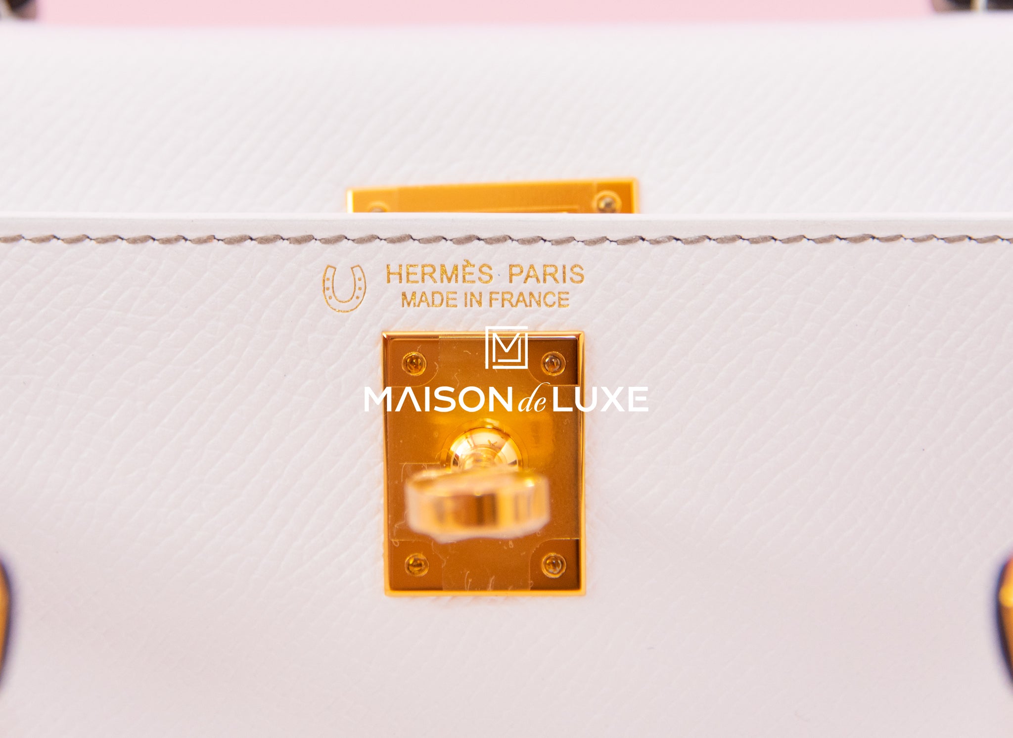 hermes mini kelly white