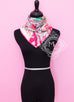 Hermes Pink Twill Silk 90 cm Le Grand Prix du Faubourg Scarf
