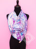 Hermes Purple Twill Silk 90 cm Le Grand Prix du Faubourg Scarf