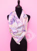 Hermes Purple Twill Silk 90 cm Della Cavalleria Favolosa Scarf