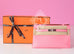 Hermes Pink Rose Confetti Epsom Mini Kelly Pochette Clutch - New - MAISON de LUXE - 1