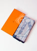 Hermes "Cavalcadour Fleuri" Purple Cashmere 140 GM Shawl Scarf