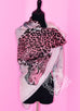 Hermes Cashmere 140 GM Panthera Pardus Gris Chine Rose Ardoise Shawl Scarf - New - MAISON de LUXE - 8