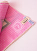 Hermes "Les Voitures à a Transformation" Pink Cashmere 140 GM Shawl Scarf