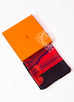 Hermes Rouge Dip Dye Surteint Silk 90 cm Bride De Cour Scarf