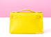 Hermes Lime GHW Swift Mini Kelly Pochette Clutch