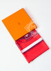 Hermes Red Twill Silk 90 cm Ex-Libris Scarf