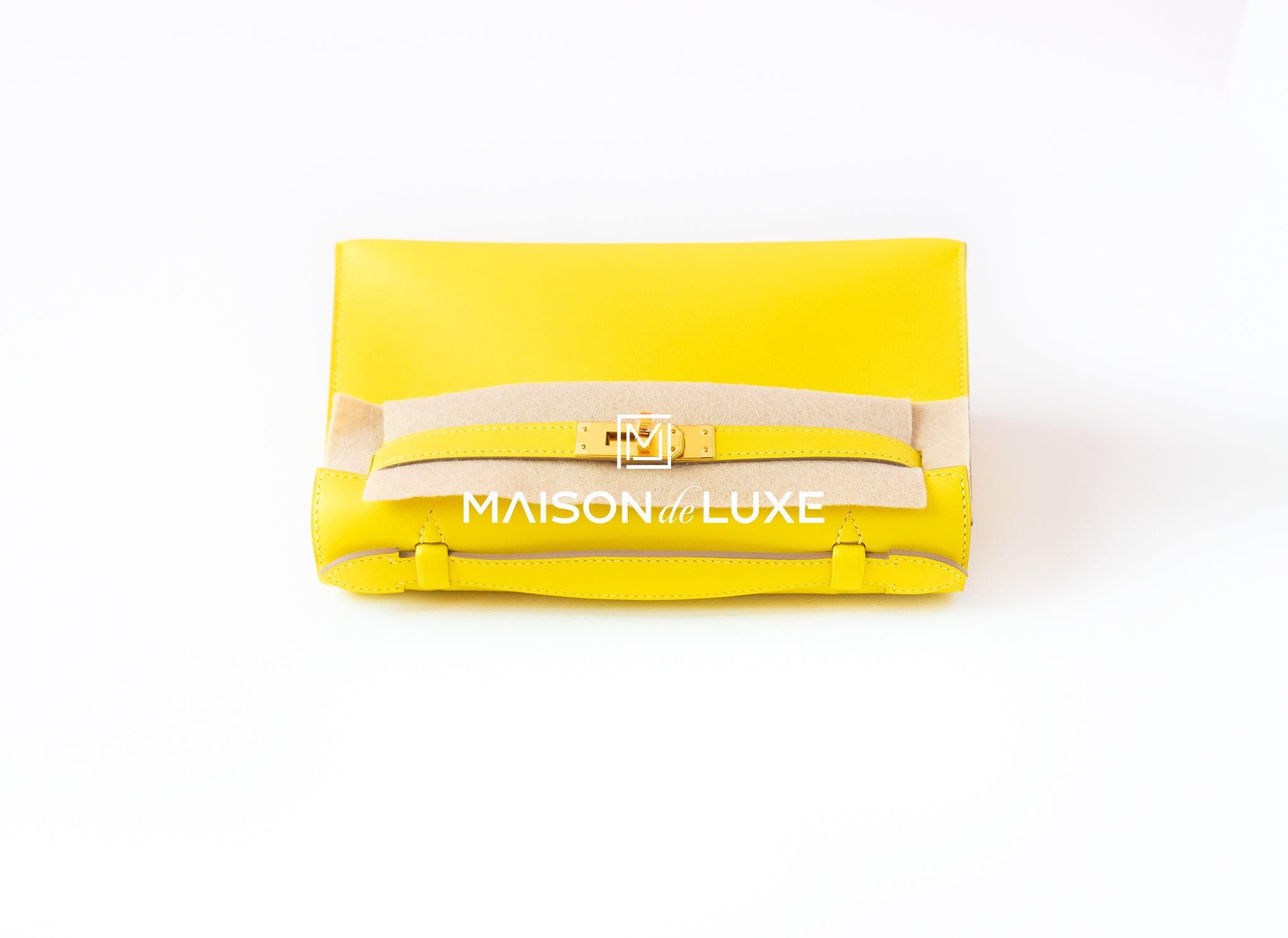 Hermes Kelly Cut Pochette Swift Yellow 23094610