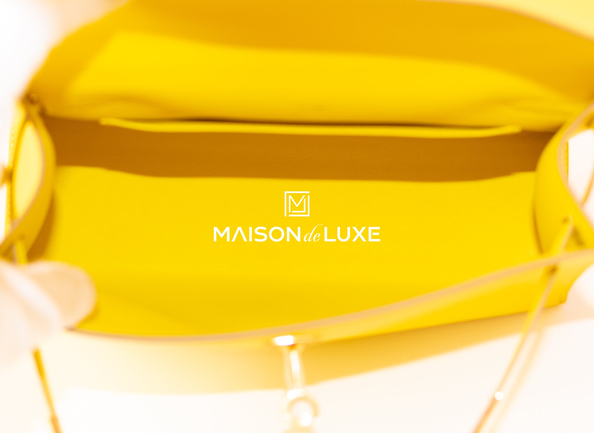 Hermes Lime Yellow 9R Swift Kelly Pochette Clutch Bag Handbag – MAISON de  LUXE