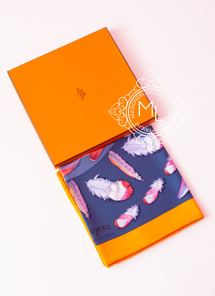 Hermes Gray Twill Silk 90 cm 36