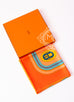 Hermes Orange Twill Silk 90 cm Bouclerie Moderne Scarf