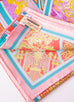 Hermes Pink Twill Silk 90 cm Flânerie à a Versailles Scarf