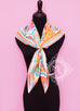 Hermes Pink Twill Silk 90 cm Flânerie à a Versailles Scarf