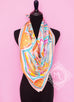 Hermes Pink Twill Silk 90 cm Flânerie à a Versailles Scarf