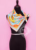 Hermes Pink Twill Silk 90 cm Flânerie à a Versailles Scarf