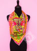 Hermes Green Twill Silk 90 cm Le Jardin de la Maharani Scarf