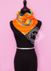 Hermes Orange Twill Silk 90 cm Bouclerie Moderne Scarf