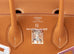 Hermes Gold Brown Togo PHW Birkin 25 Handbag