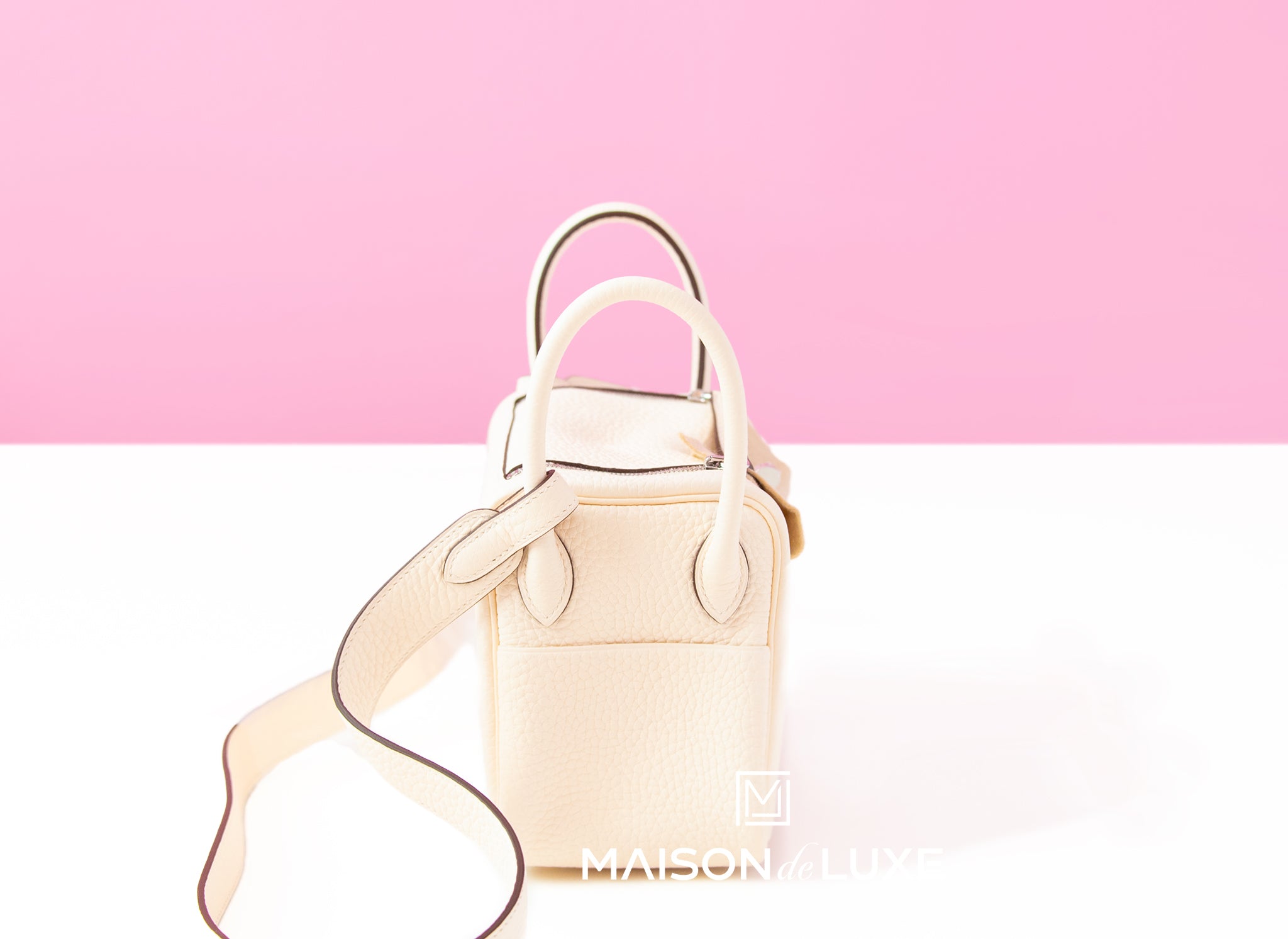 Etoupe Taurillon Clemence Mini Lindy Palladium Hardware, 2022, Handbags &  Accessories, 2022