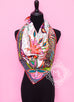 Hermes White Twill Silk 90 cm Flowers of South Africa Scarf