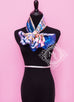 Hermes "Cannes et Cannes" Blue Purple Twill Silk 90 cm Scarf