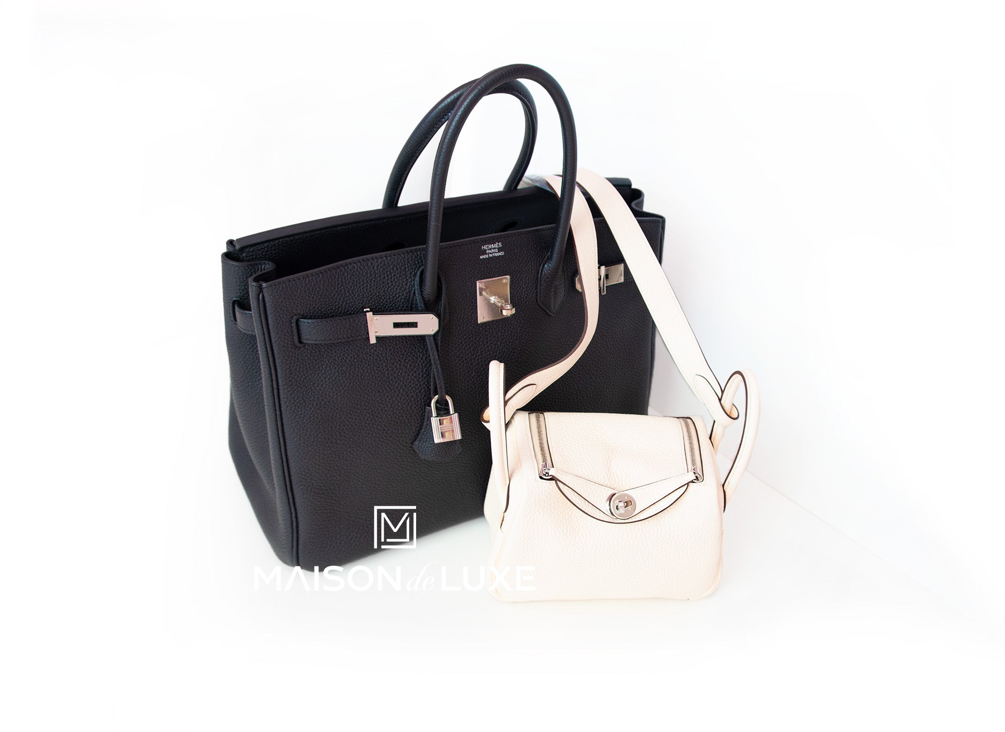Hermes Lindy Womens Handbags, Black