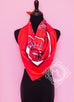 Hermes Red Twill Silk 90 cm Ex-Libris Scarf