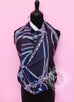 Hermes Blue Twill Silk 90 cm Robe du Soir Scarf