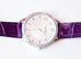 Hermes Diamond Slim d'Hermès Purple Crocodile Watch MM - New - MAISON de LUXE - 8