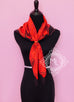 Hermes Rouge Dip Dye Surteint Silk 90 cm Bouquets Sellier Scarf