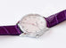 Hermes Diamond Slim d'Hermès Purple Crocodile Watch MM - New - MAISON de LUXE - 10