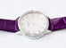 Hermes Diamond Slim d'Hermès Purple Crocodile Watch MM - New - MAISON de LUXE - 12