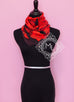 Hermes Rouge Dip Dye Surteint Silk 90 cm Bouquets Sellier Scarf