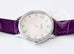 Hermes Diamond Slim d'Hermès Purple Crocodile Watch MM - New - MAISON de LUXE - 14