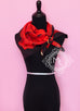 Hermes Rouge Dip Dye Surteint Silk 90 cm Bouquets Sellier Scarf