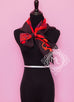 Hermes Rouge Dip Dye Surteint Silk 90 cm Bride De Cour Scarf