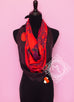 Hermes Rouge Dip Dye Surteint Silk 90 cm Bride De Cour Scarf
