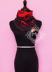 Hermes Rouge Dip Dye Surteint Silk 90 cm Bride De Cour Scarf