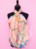 Hermes "Balade en Berline" Pink Cashmere 140 GM Shawl Scarf