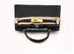 Hermes Mini Kelly II 20 Black Matte Alligator Gold Hardware