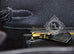 Hermes Noir Black Matte Crocodile Gold Birkin 25 Handbag