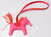 Hermes Pink Rose Azalee Rodeo Bag Charm Pm- New - MAISON de LUXE - 3