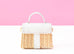 Hermes Blanc White Picnic Mini Kelly Handbag
