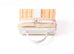 Hermes Blanc White Picnic Mini Kelly Handbag