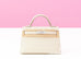 Hermes Mini Kelly II 20 Craie Epsom Palladium Hardware