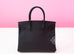 Hermes Black Noir Epsom GHW Birkin 30 Handbag