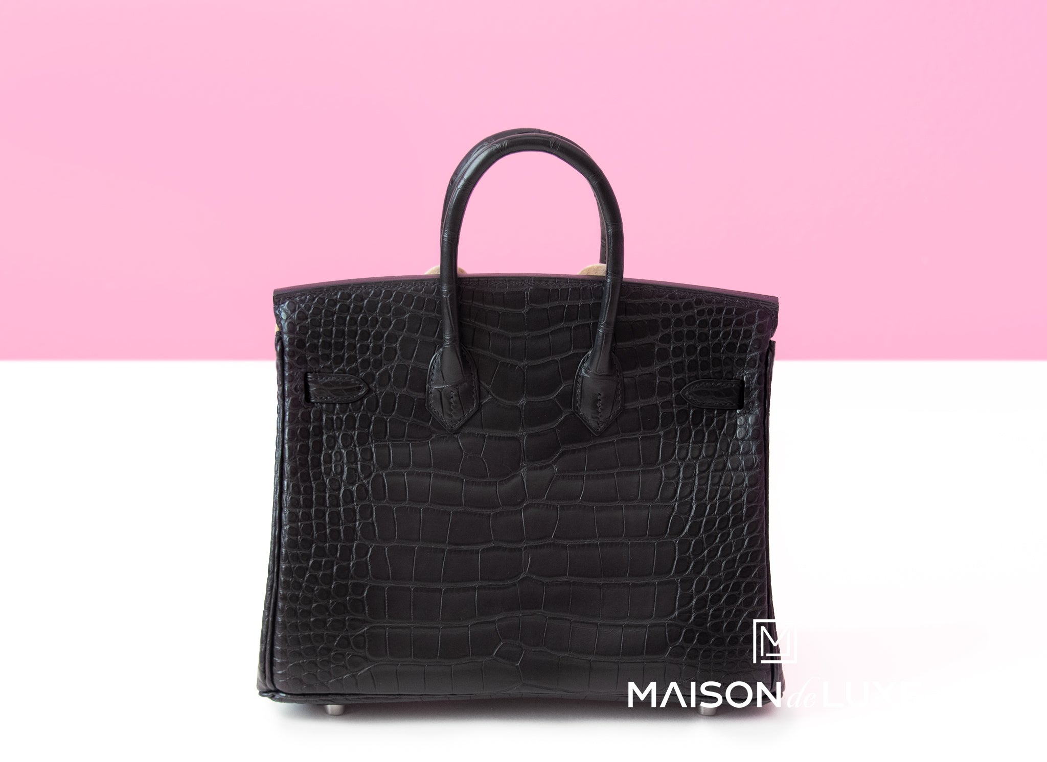 Birkin 25 Black Matte Alligator – KiotoBrand