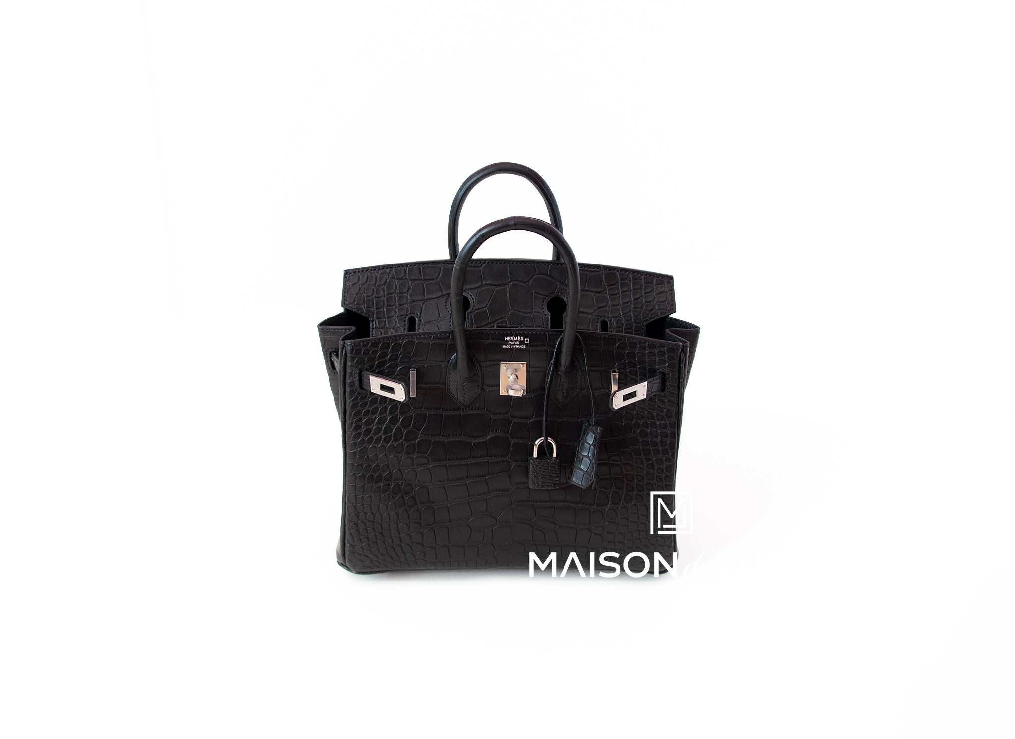 Hermes Birkin 25 Black Matte Niloticus Crocodile Gold Hardware – Madison  Avenue Couture