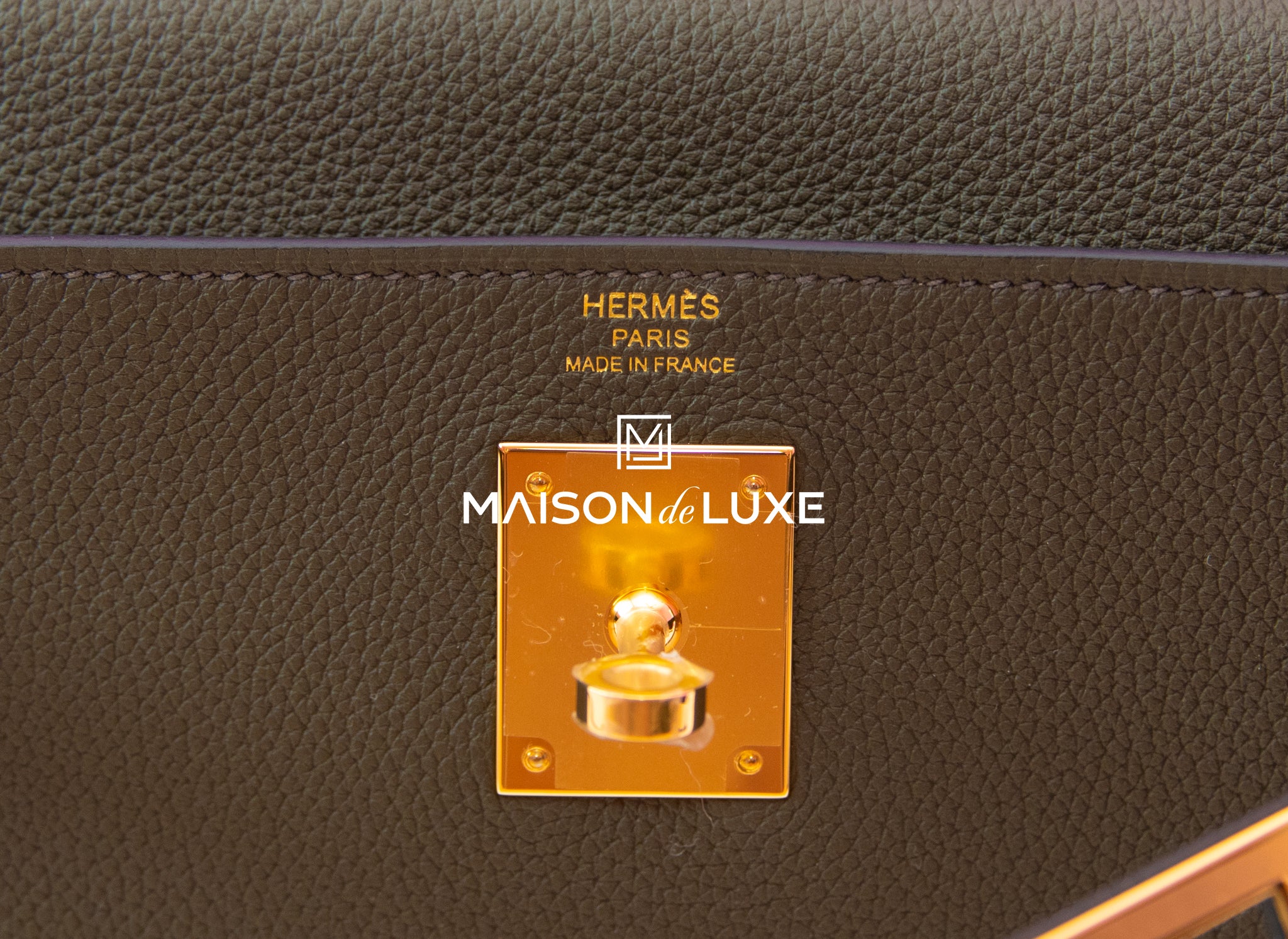 Hermes Birkin 25 in Vert Maquis Togo Leather and GHW
