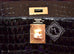 Hermes Noir Black GHW Niloticus Crocodile Sellier Kelly 28 Handbag - New - MAISON de LUXE - 7